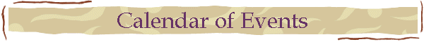 Calendar of Events